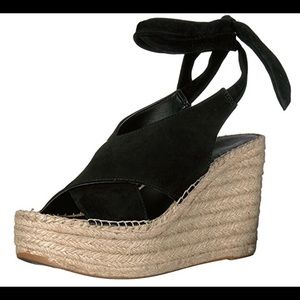 Marc Fisher Andira Leather Open Toe Platform Sanda